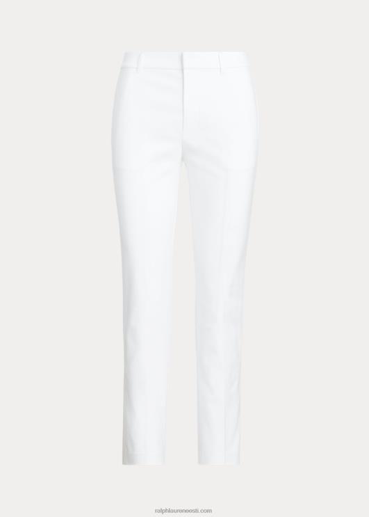 Ralph Lauren naised veniv-puuvillasegune püks PR0V4817 valge