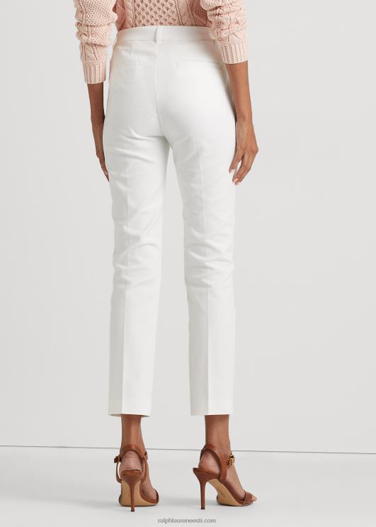Ralph Lauren naised veniv-puuvillasegune püks PR0V4817 valge