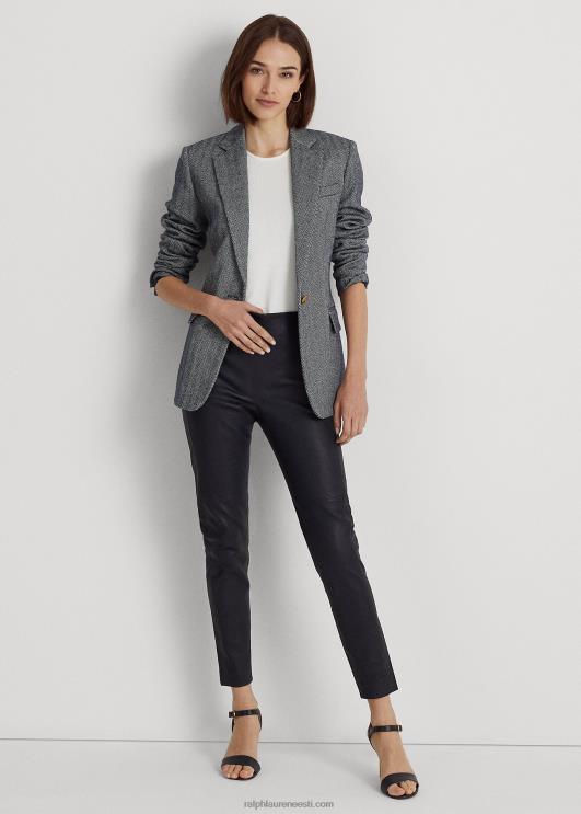 Ralph Lauren naised venivast nahast kitsad pahkluupüksid PR0V4897 merevägi