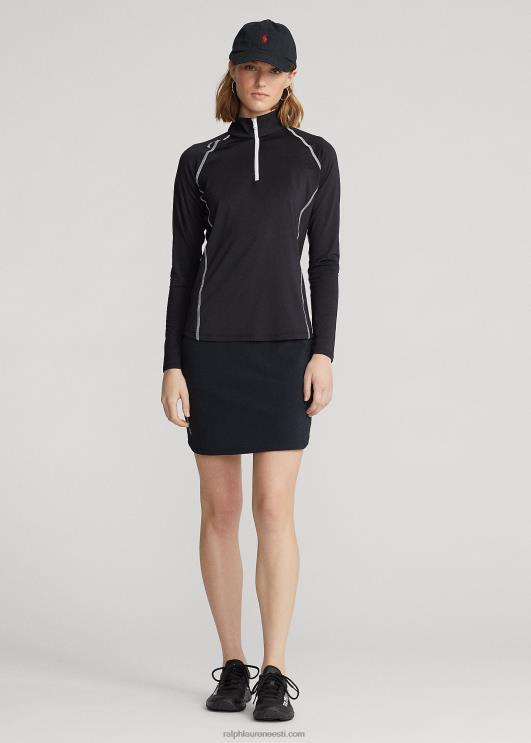 Ralph Lauren naised jersey veerandtõmblukuga pullover PR0V3700 must