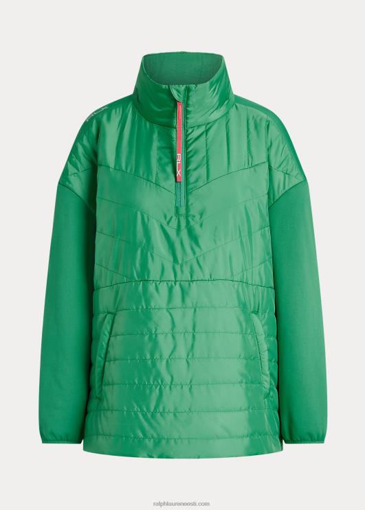 Ralph Lauren naised tepitud paneeliga hübriidpulover PR0V3745 parveroheline/kõrberoos