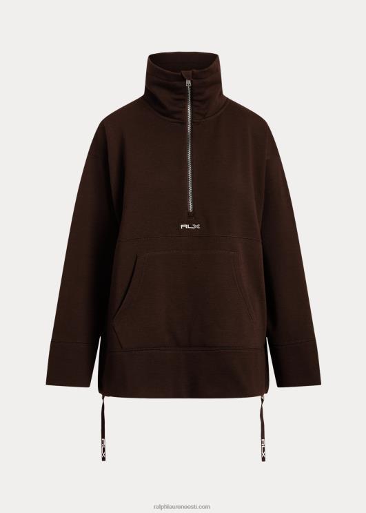 Ralph Lauren naised veerandtõmblukuga fliisist tuunika PR0V3093 antiikpruun