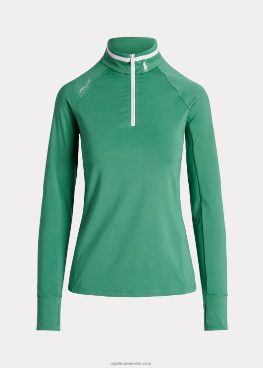 Ralph Lauren naised veniv jersey veerandtõmblukuga pullover PR0V9409 parvroheline/keraamiline valge