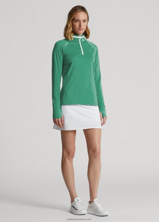 Ralph Lauren naised veniv jersey veerandtõmblukuga pullover PR0V9409 parvroheline/keraamiline valge