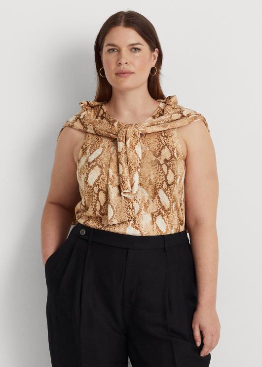 Ralph Lauren naised ussinahast mustriga puuvillaseguga paak PR0V4767 kreem multi