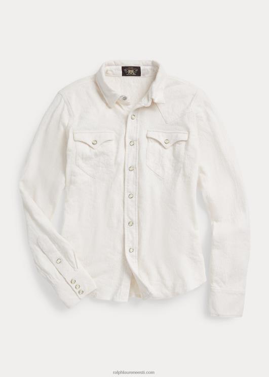 Ralph Lauren naised žakaarkootud lääne särk PR0V3613 tonaalne kreem