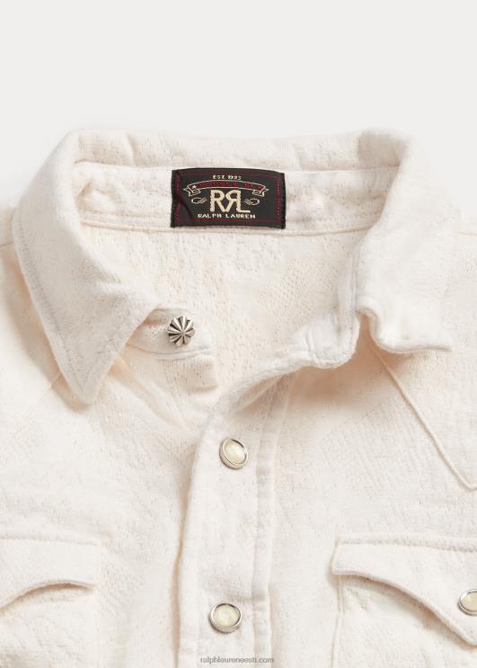 Ralph Lauren naised žakaarkootud lääne särk PR0V3613 tonaalne kreem