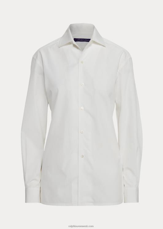 Ralph Lauren naised capri puuvillane särk PR0V3436 valge