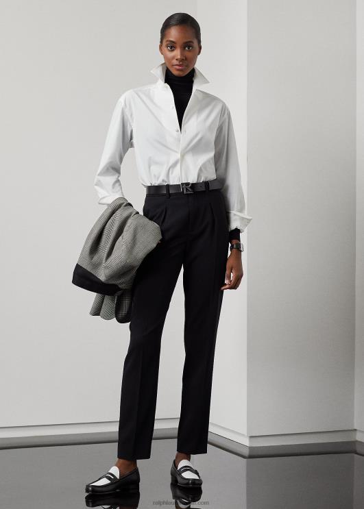 Ralph Lauren naised capri puuvillane särk PR0V3436 valge