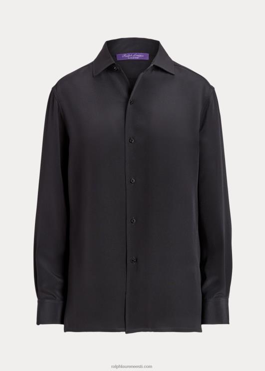 Ralph Lauren naised capri siidist kreppsärk PR0V9326 must