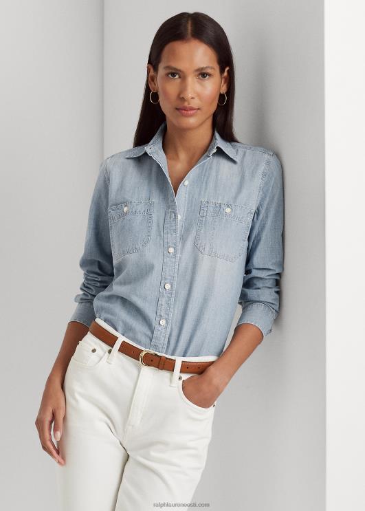 Ralph Lauren naised chambray puuvillane särk PR0V4265 chambray
