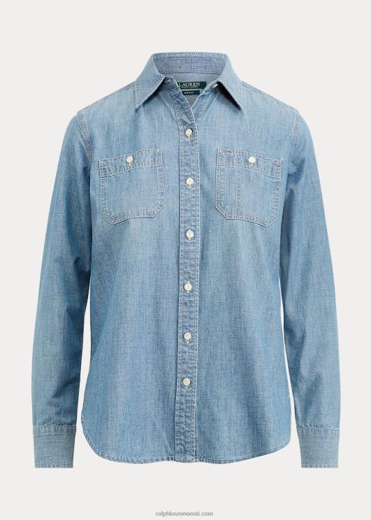 Ralph Lauren naised chambray puuvillane särk PR0V4265 chambray