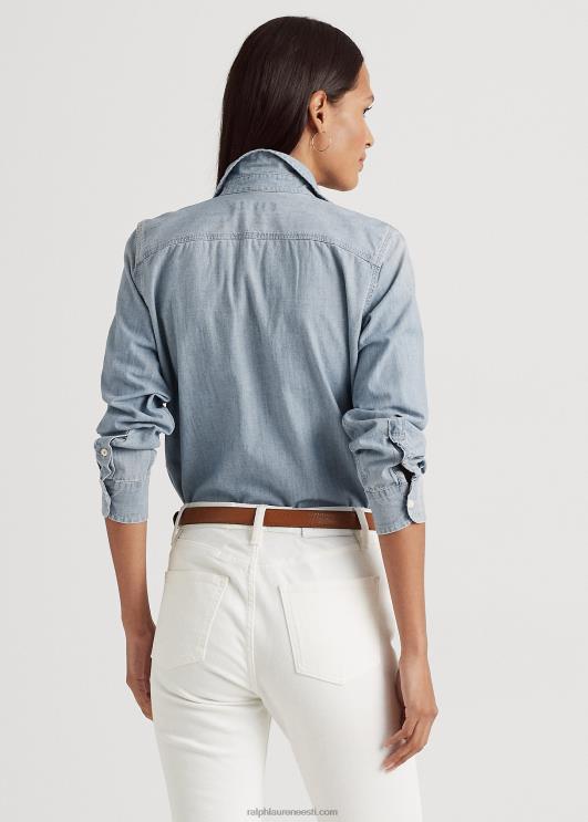 Ralph Lauren naised chambray puuvillane särk PR0V4265 chambray