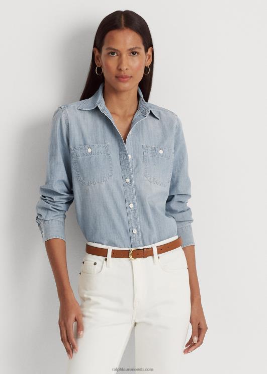 Ralph Lauren naised chambray puuvillane särk PR0V4265 chambray