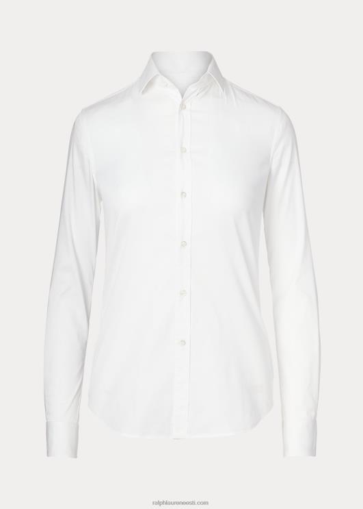 Ralph Lauren naised charmaini veniv poplinsärk PR0V3444 valge