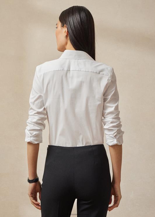 Ralph Lauren naised charmaini veniv poplinsärk PR0V3444 valge