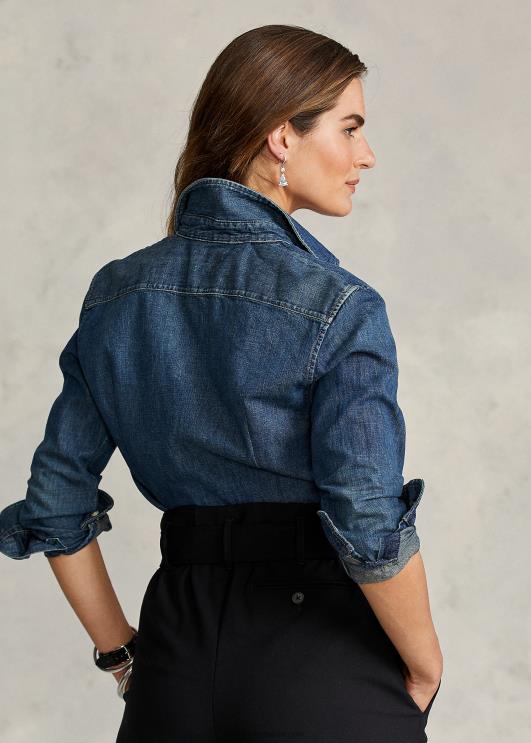 Ralph Lauren naised custom fit teksasärk PR0V4754