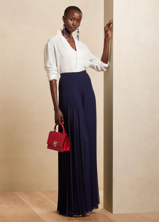 Ralph Lauren naised darien linane voile särk PR0V3468 valkjas