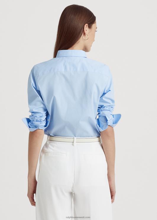 Ralph Lauren naised kergesti hooldatav elastne puuvillane särk PR0V4233 sinine