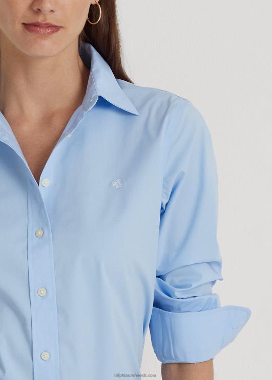 Ralph Lauren naised kergesti hooldatav elastne puuvillane särk PR0V4233 sinine