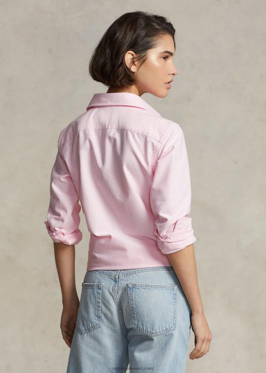 Ralph Lauren naised klassikaline sobiv oxfordi särk PR0V3145 vanni roosa