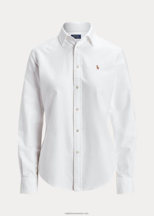 Ralph Lauren naised klassikaline sobiv oxfordi särk PR0V3147 valge