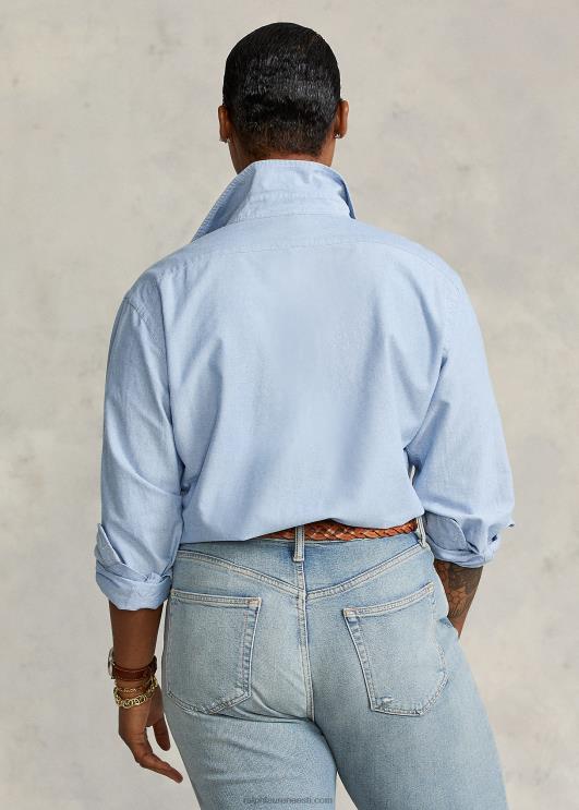 Ralph Lauren naised klassikaline sobiv oxfordi särk PR0V3348 sinine hüatsint