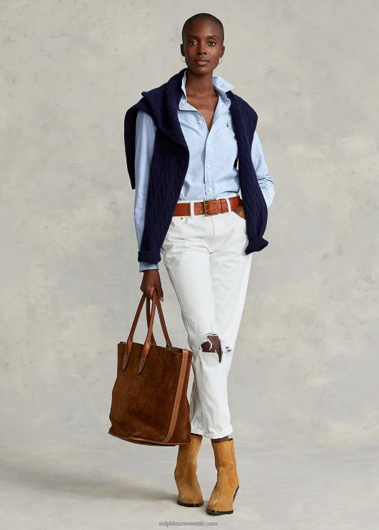 Ralph Lauren naised klassikaline sobiv oxfordi särk PR0V3348 sinine hüatsint