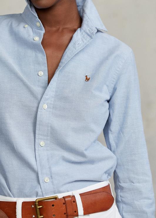 Ralph Lauren naised klassikaline sobiv oxfordi särk PR0V3348 sinine hüatsint