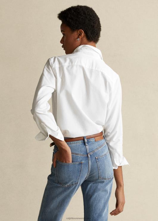 Ralph Lauren naised klassikaline sobiv oxfordi särk PR0V3349 valge