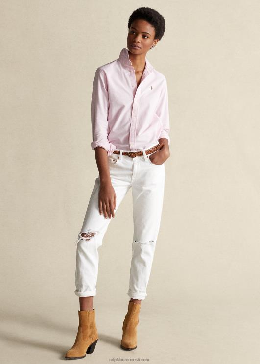 Ralph Lauren naised klassikaline sobiv oxfordi särk PR0V3350 deko roosa