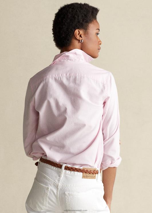 Ralph Lauren naised klassikaline sobiv oxfordi särk PR0V3350 deko roosa