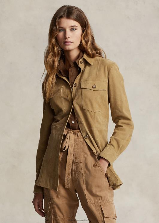 Ralph Lauren naised lambanahast seemisnahast ülejääksärk PR0V3164 liiv