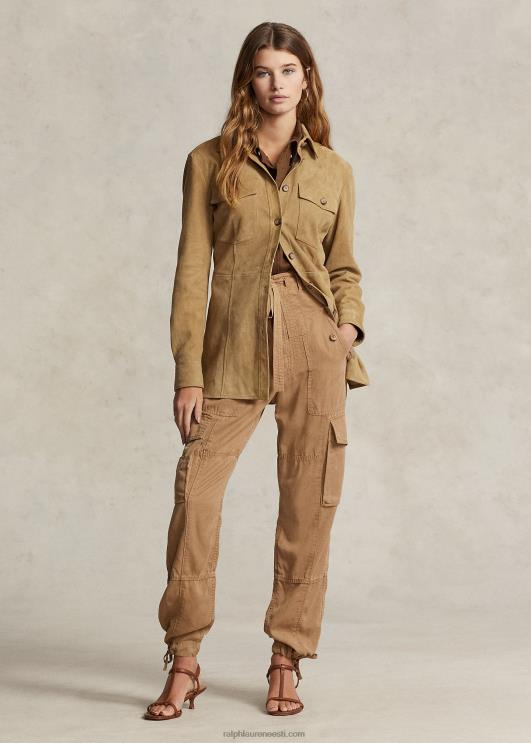 Ralph Lauren naised lambanahast seemisnahast ülejääksärk PR0V3164 liiv