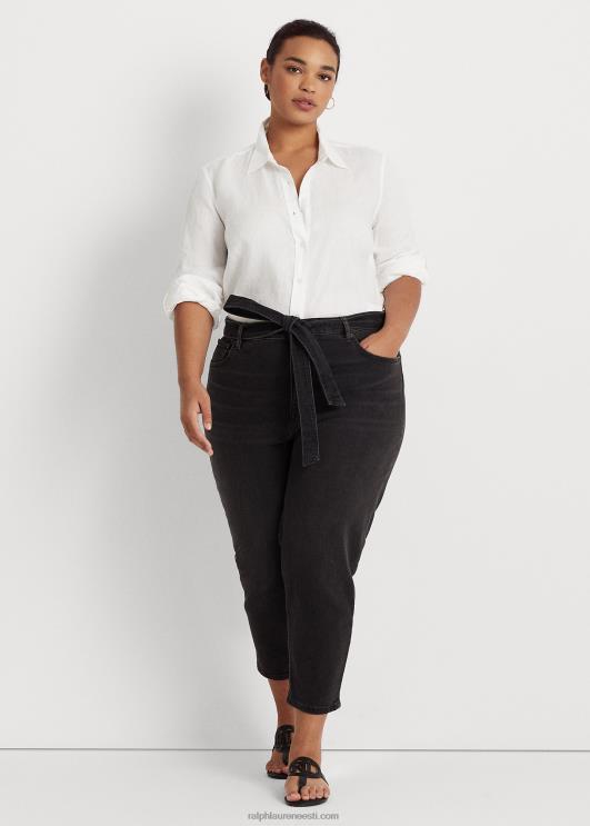 Ralph Lauren naised linane rullis tab-varrukatega särk PR0V4642