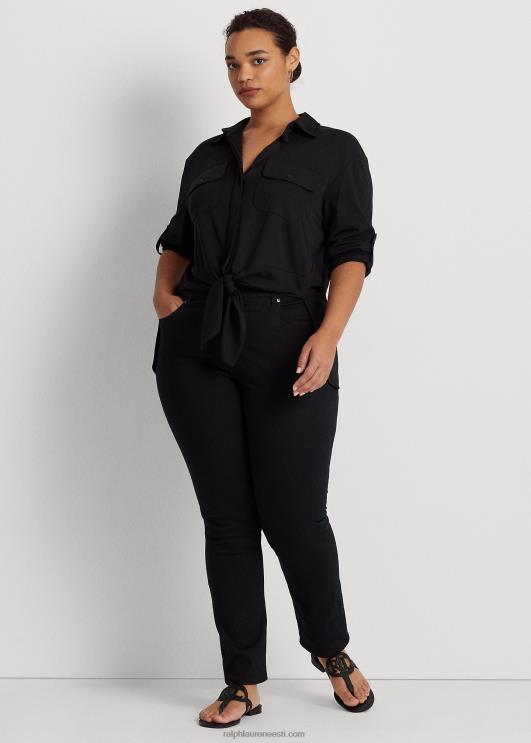 Ralph Lauren naised lipsuga ees veniv trikoosärk PR0V4960 must