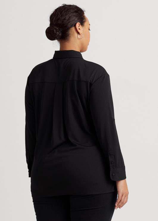 Ralph Lauren naised lipsuga ees veniv trikoosärk PR0V4960 must