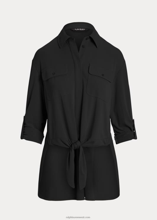 Ralph Lauren naised lipsuga ees veniv trikoosärk PR0V9505 must