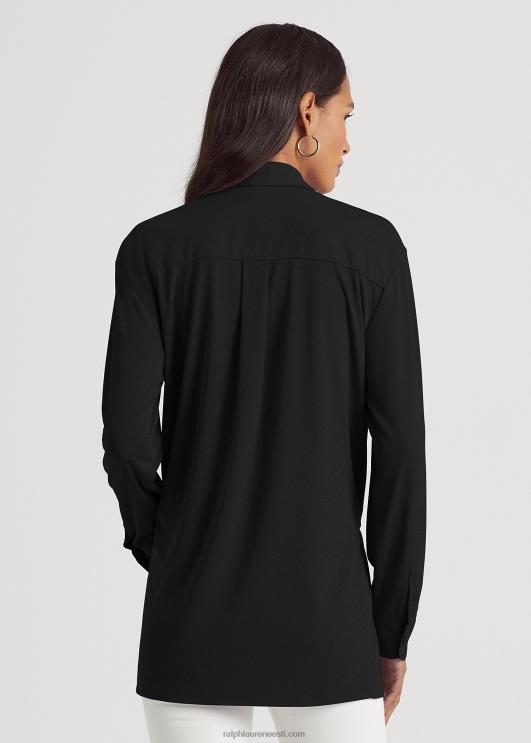 Ralph Lauren naised lipsuga ees veniv trikoosärk PR0V9505 must