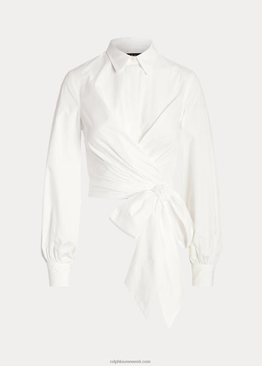 Ralph Lauren naised lipsuga lairiidest kärbitud särk PR0V3994 valge