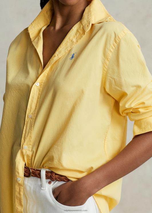 Ralph Lauren naised ülisuur puuvillane toimne särk PR0V3154 liiv