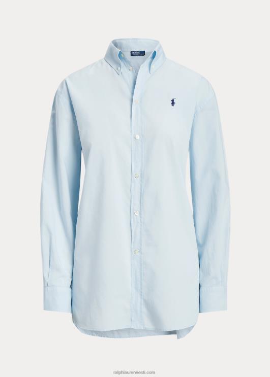 Ralph Lauren naised ülisuur puuvillane toimne särk PR0V3155 jää