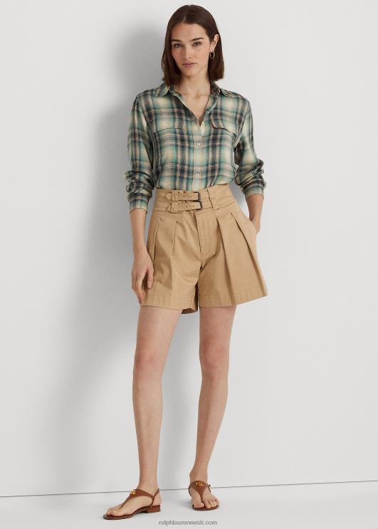 Ralph Lauren naised ülisuur ruuduline toimne särk PR0V9523 sinine/roheline multi