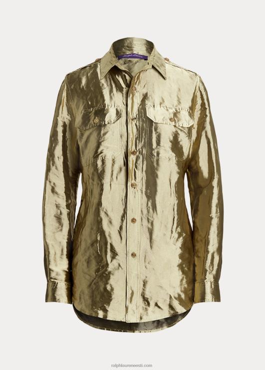 Ralph Lauren naised metallist organza tarbesärk PR0V3604 plaatina