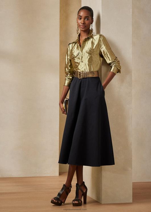 Ralph Lauren naised metallist organza tarbesärk PR0V3604 plaatina