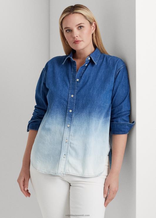 Ralph Lauren naised ombre chambray särk PR0V4535 ombre kanjoni pesu