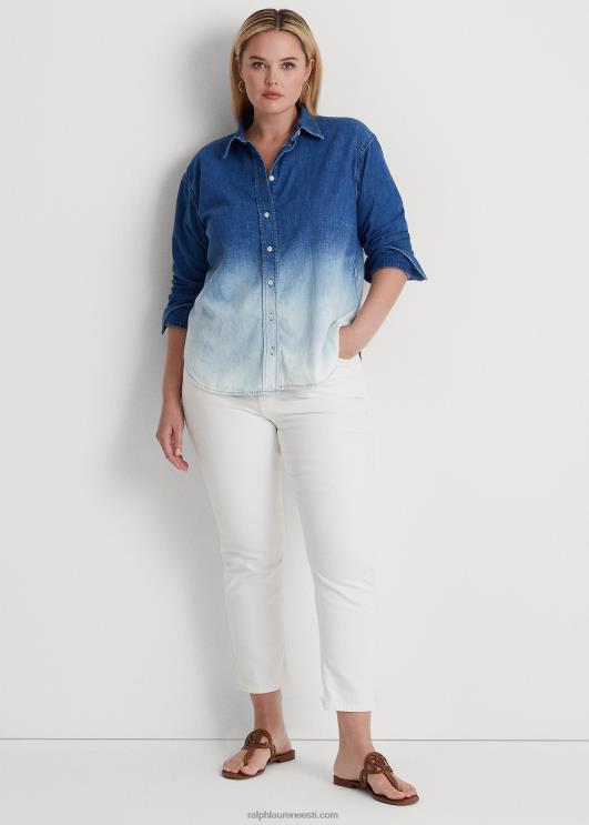 Ralph Lauren naised ombre chambray särk PR0V4535 ombre kanjoni pesu