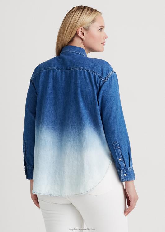 Ralph Lauren naised ombre chambray särk PR0V4535 ombre kanjoni pesu