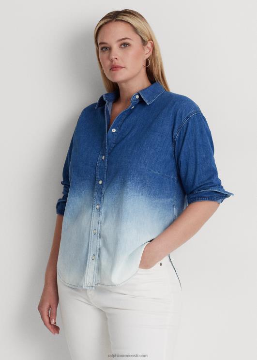 Ralph Lauren naised ombre chambray särk PR0V4535 ombre kanjoni pesu