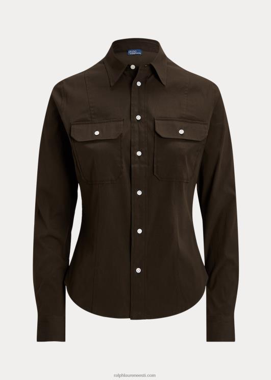 Ralph Lauren naised puuvillasegu tarbesärk PR0V3170 antiikpruun